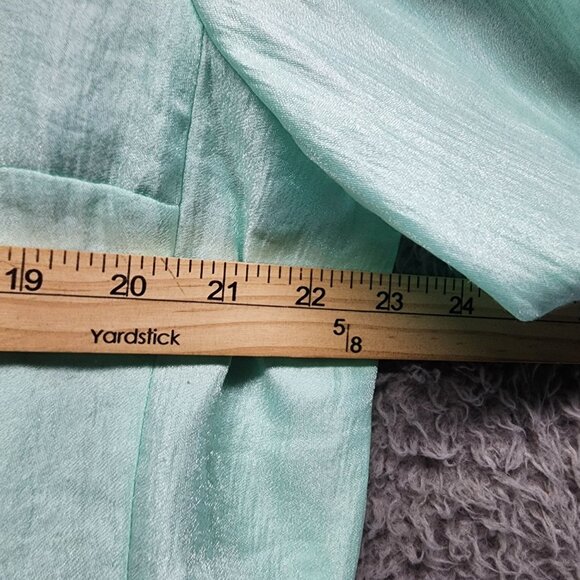 Ruby Rd. Jacket Womens 18 Mint Green Lightweight Rayon/Polyester/Nylon Blend - Picture 5 of 8